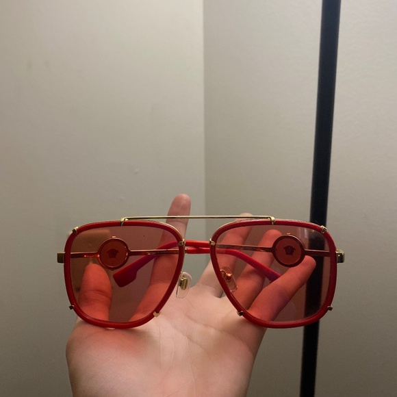 Versace Red Sunglasses